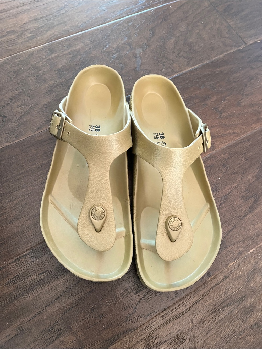 Birkenstock Gizeh EVA Thong Sandals - Gold